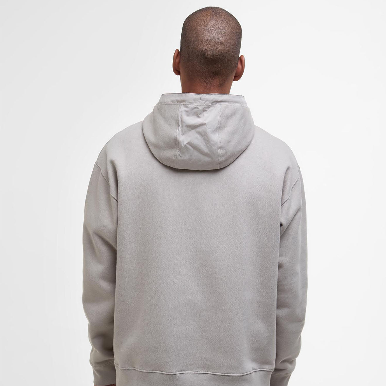 Barbour Yalding Hooded Sweatshirt Concrete - The Sporting Lodge