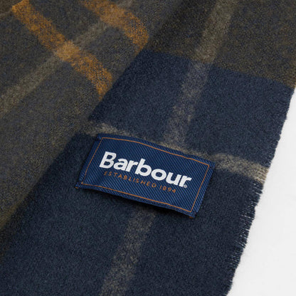 Barbour Yorklane Tartan Scarf Shadow Classic Tartan
