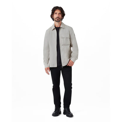 Belstaff Drome Overshirt Cement Grey - The Sporting Lodge