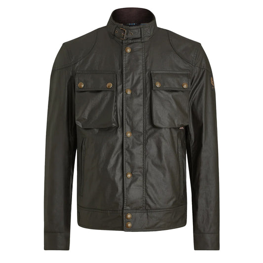Belstaff Racemaster Jacket Faded Olive - The Sporting Lodge