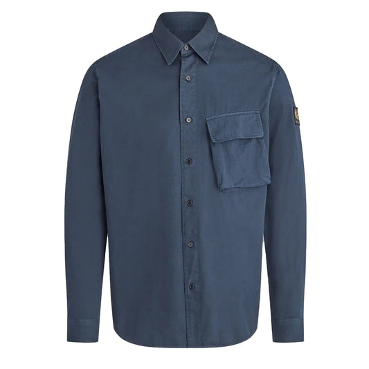 Belstaff Scale Shirt Dark Ink - The Sporting Lodge