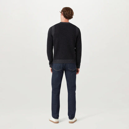 Belstaff Seasonal Watch Crewneck Jumper Black / Tornado Grey - The Sporting Lodge