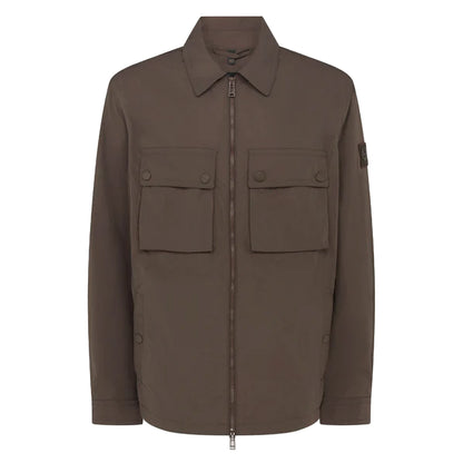 Belstaff Tourer Overshirt Army Olive - The Sporting Lodge