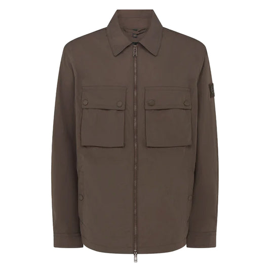 Belstaff Tourer Overshirt Army Olive - The Sporting Lodge