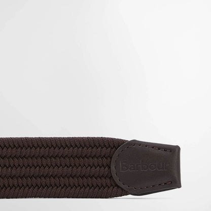Barbour Nevis Stretch Webbing Belt Peppercorn