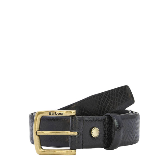 Barbour Jaspar Leather Belt Black