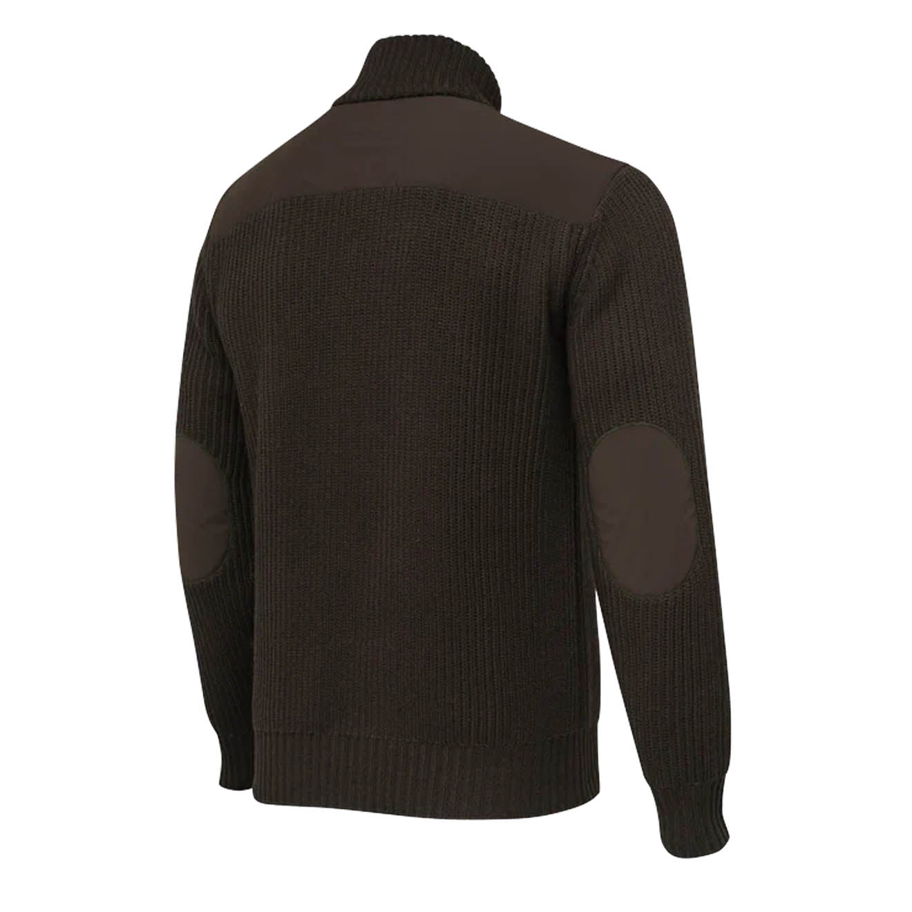 Beretta Dover Half Zip Tech Sweater Brownbark / Moss-2