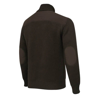 Beretta Dover Half Zip Tech Sweater Brownbark / Moss-2