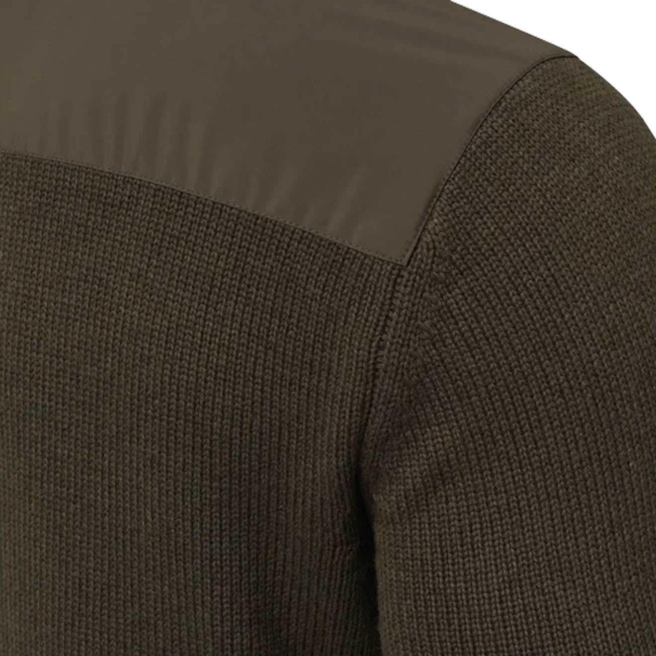 Beretta Wilton Crew Neck Tech Sweater Moss / Brownbark-4
