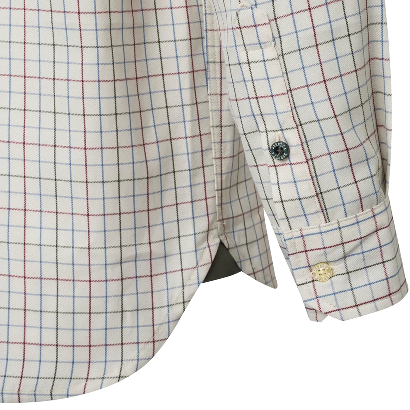 Beretta Charlow LS Shirt Ivory / Blue Check - The Sporting Lodge