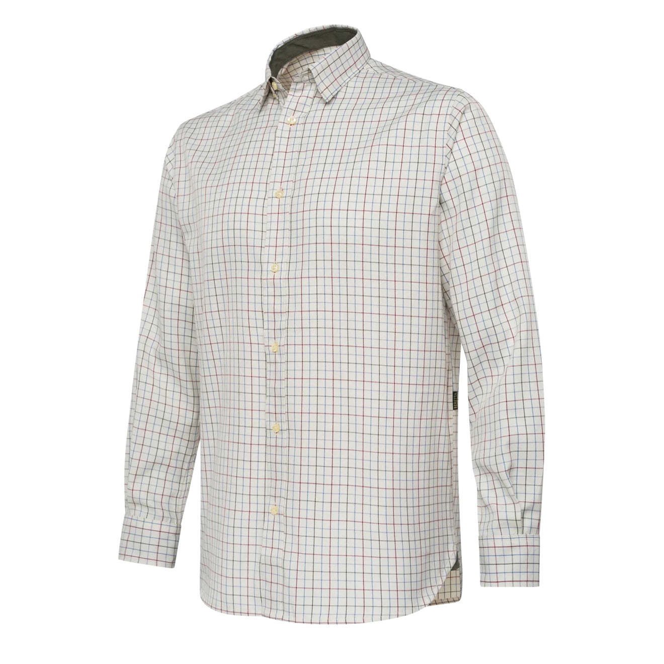 Beretta Charlow LS Shirt Ivory / Blue Check - The Sporting Lodge