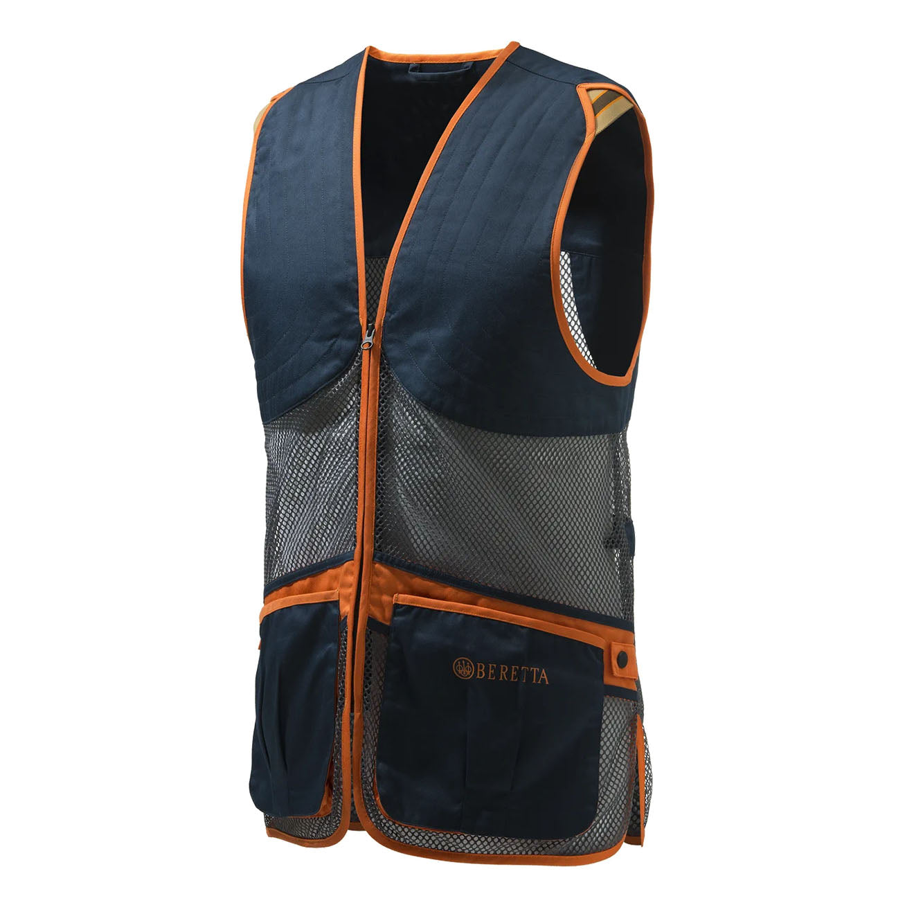 Beretta Full Mesh Vest Blue Total Eclipse / Grey - The Sporting Lodge