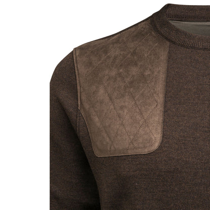 Beretta Highland Heritage Crew Neck Sweater Brown Bark