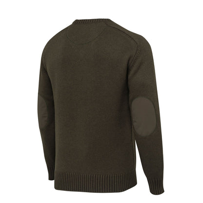 Beretta Kent V-Neck Tech Sweater Moss / Brown Bark - The Sporting Lodge