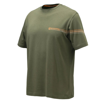 Beretta Lines T-shirt Green Stone - The Sporting Lodge