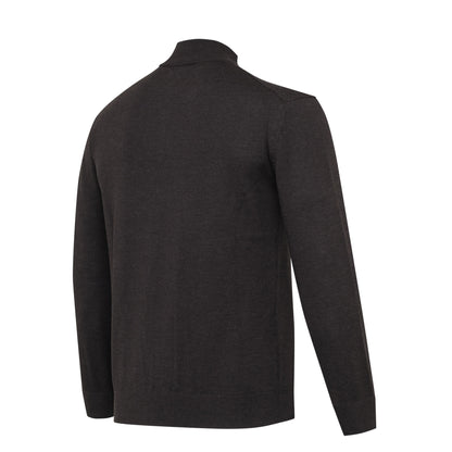 Beretta Merino Half Zip Sweater Brown Bark