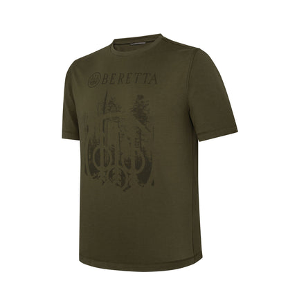 Beretta Outline T-Shirt Dark Olive