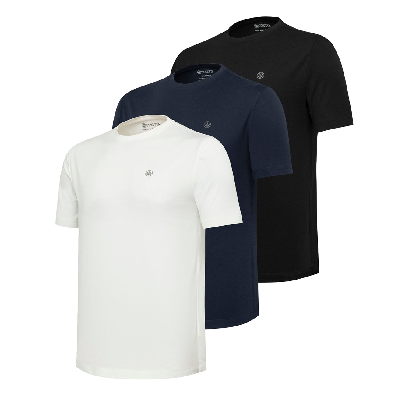 Beretta Set Of 3 Corporate T-Shirts Blue / Black / White
