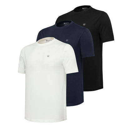 Beretta Set Of 3 Corporate T-Shirts Blue / Black / White