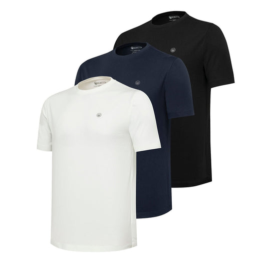 Beretta Set Of 3 Corporate T-Shirts Blue / Black / White