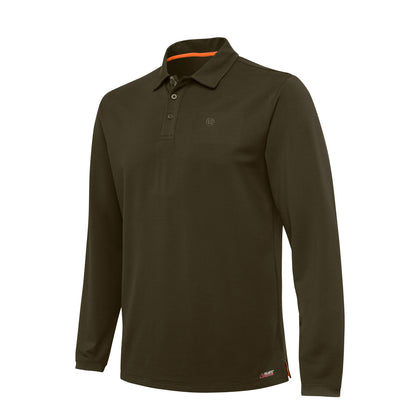 Beretta Tech Corporate L/S Polo Green Moss