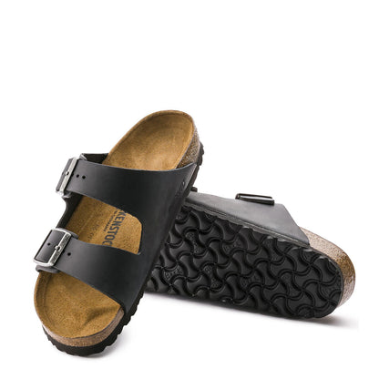 Birkenstock Arizona Regular Sandal Oiled Leather Black - The Sporting Lodge