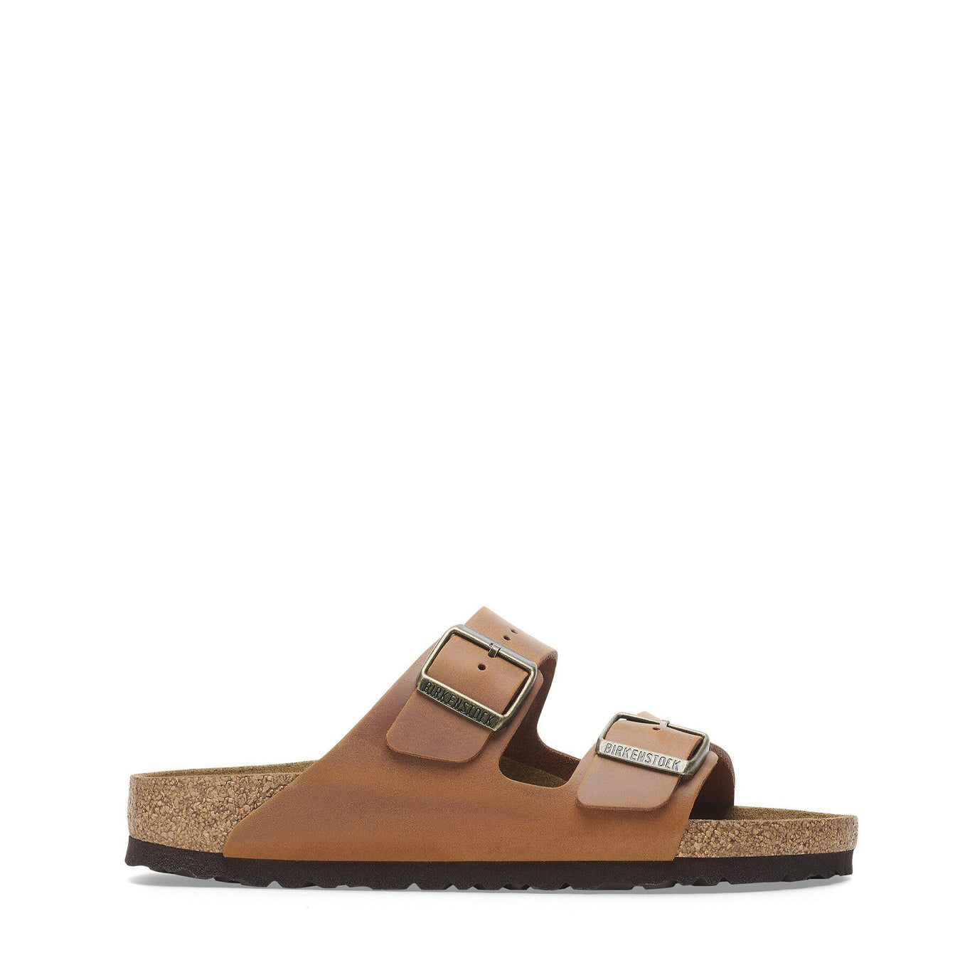 Birkenstock Womens Arizona Oiled Leather Narrow Sandal Cognac - The Sporting Lodge