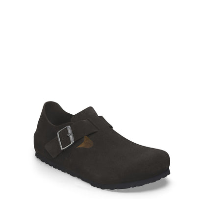 Birkenstock Womens Narrow London Suede Black - The Sporting Lodge
