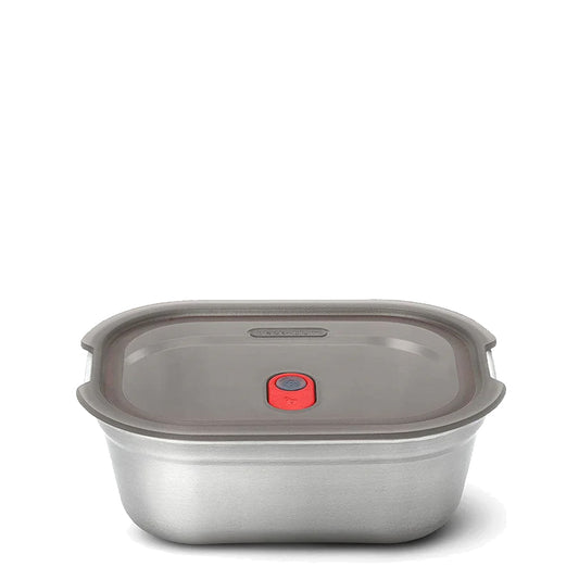 Black + Blum Steel Food Box Medium Grey/Red - The Sporting Lodge