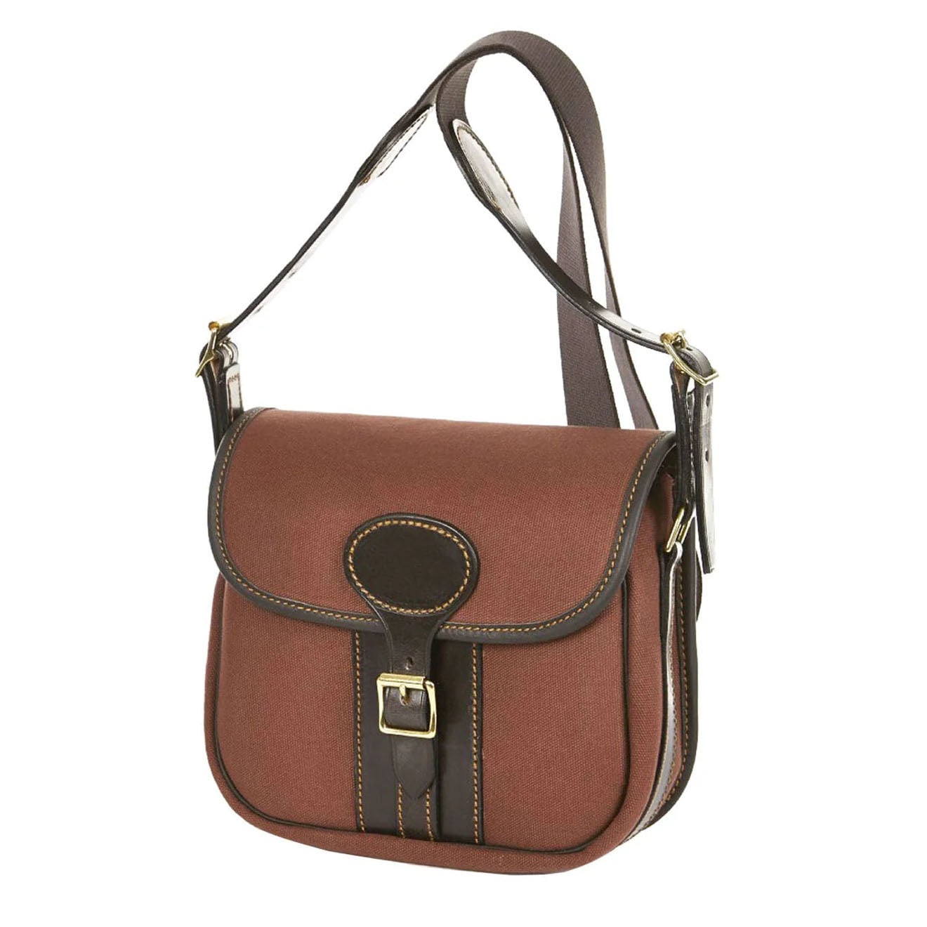 Brady Moorland Canvas Cartridge Bag 100 Rust Brown