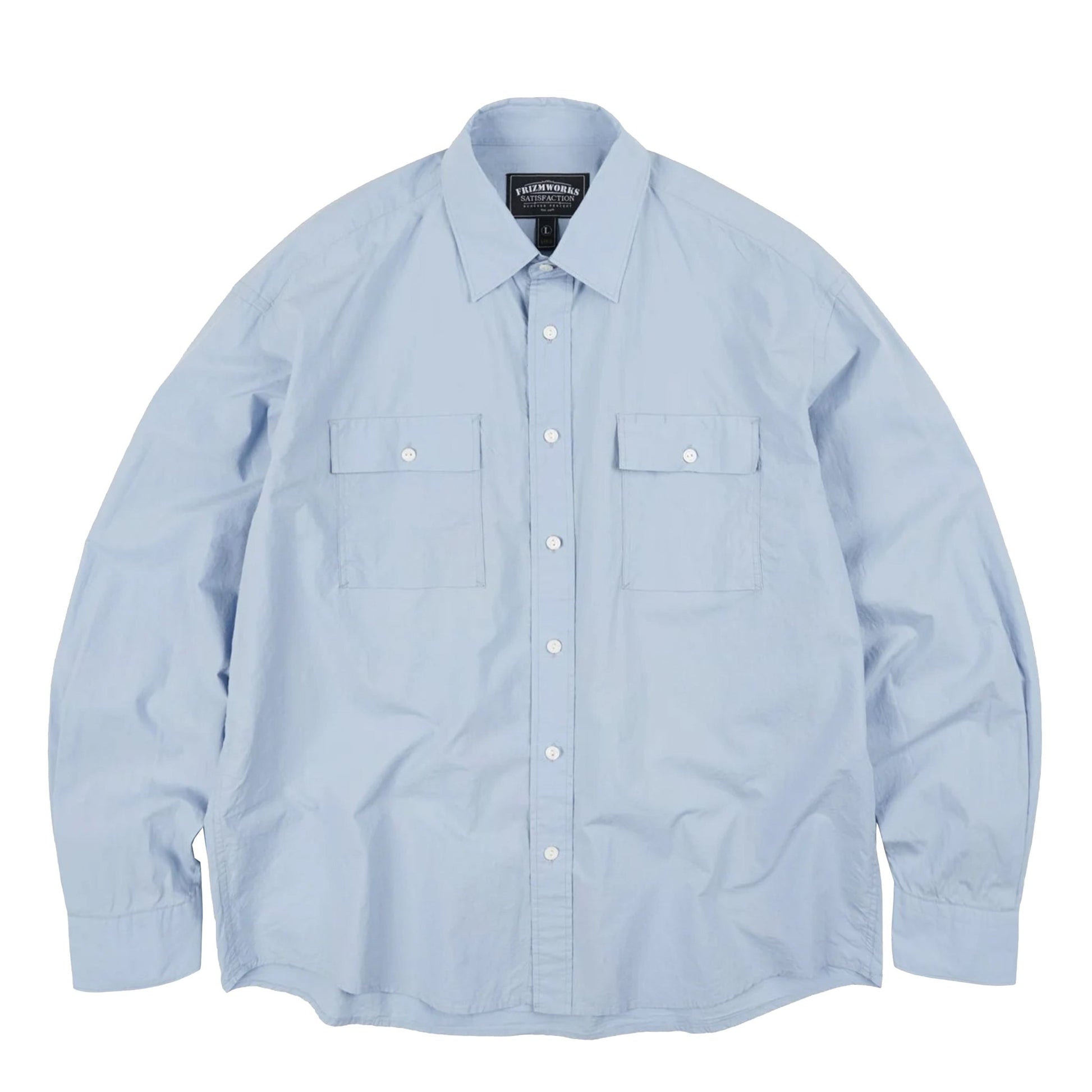 Frizmworks Cigarette Pocket Typewriter Shirt Sky Blue - The Sporting Lodge