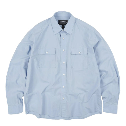 Frizmworks Cigarette Pocket Typewriter Shirt Sky Blue - The Sporting Lodge