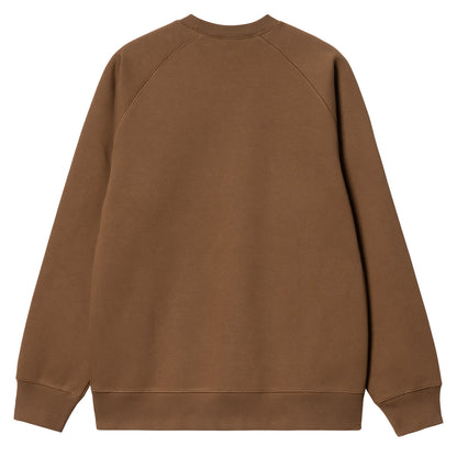 Carhartt WIP Chase Sweat Tamarind / Gold-2
