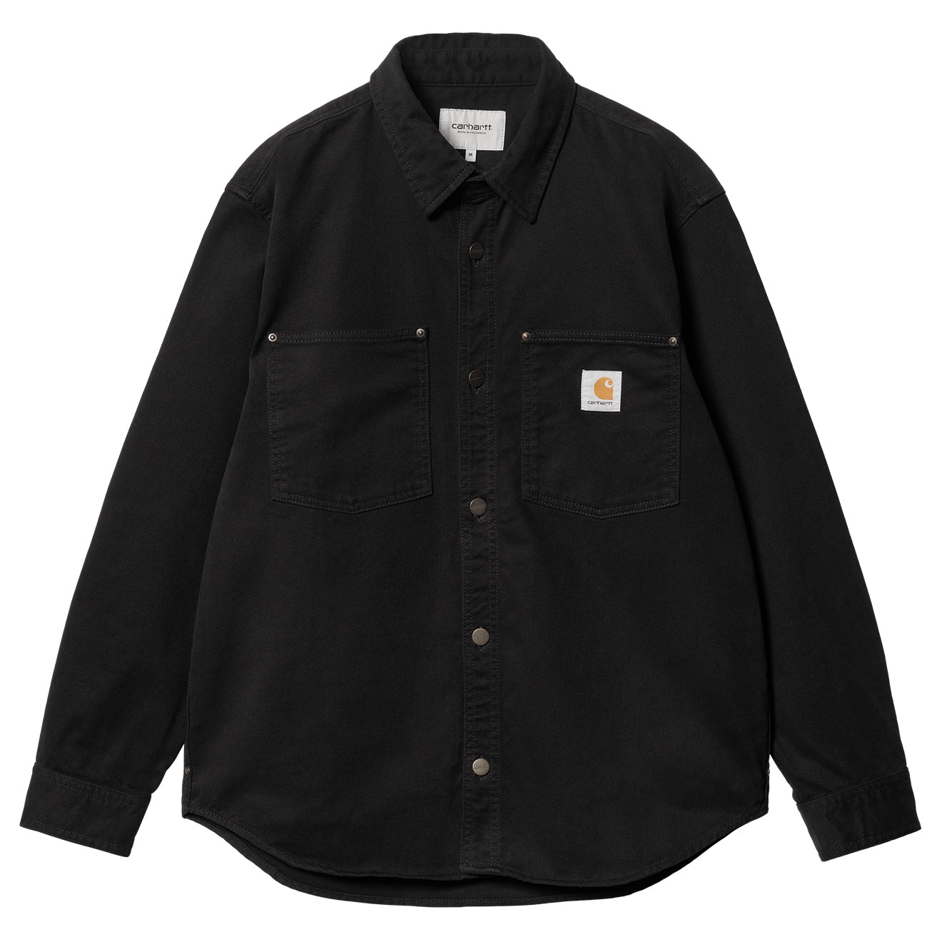 Carhartt WIP Derby Shirt Jac Black Rinsed | The Sporting Lodge
