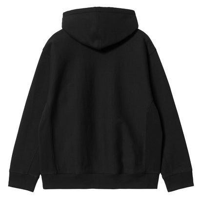 Carhartt WIP Hooded American Script Sweatshirt Black-2