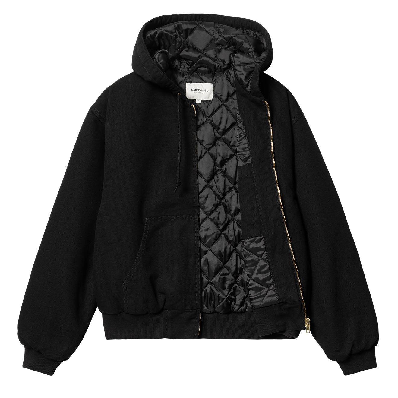 Carhartt Womens OG Active Jacket Black Rinsed-2