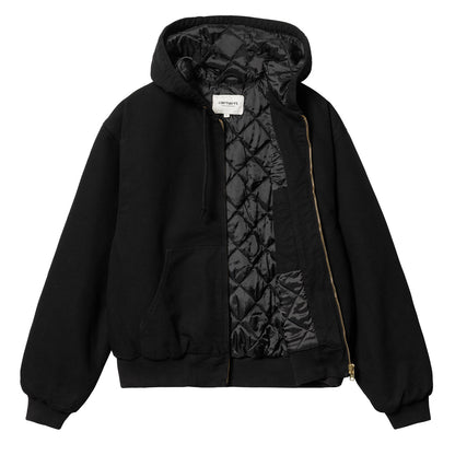 Carhartt Womens OG Active Jacket Black Rinsed-2
