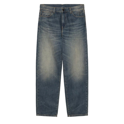 Carhartt WIP Aaron Pant Blue Mid Worn Used
