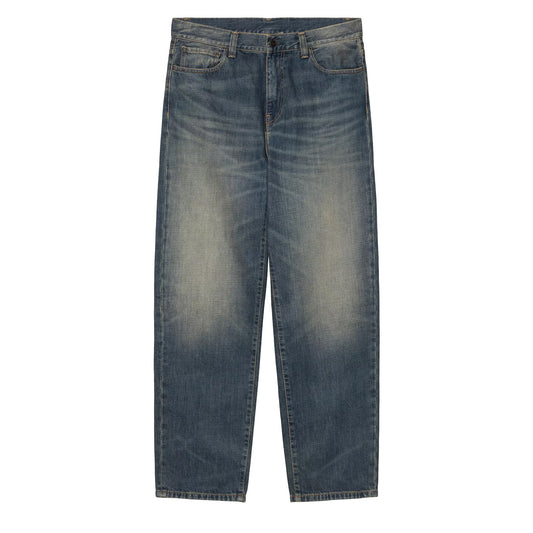 Carhartt WIP Aaron Pant Blue Mid Worn Used