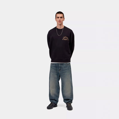 Carhartt WIP Aaron Pant Blue Mid Worn Used