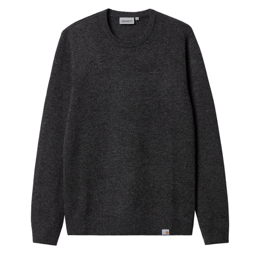 Carhartt WIP Allen Sweater Black Heather - The Sporting Lodge