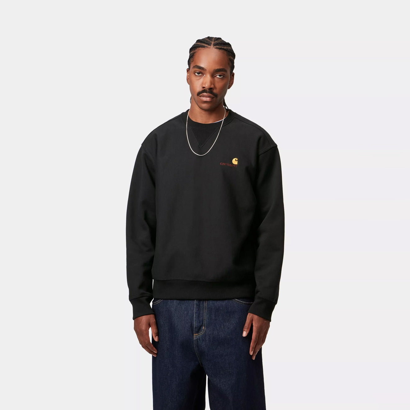 Carhartt WIP American Script Sweat Black