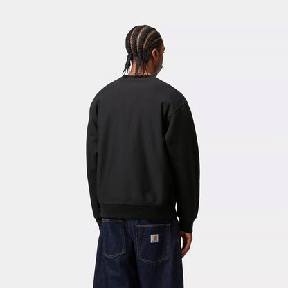 Carhartt WIP American Script Sweat Black