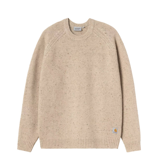 Carhartt WIP Anglistic Sweater Speckled Fleur de Sel