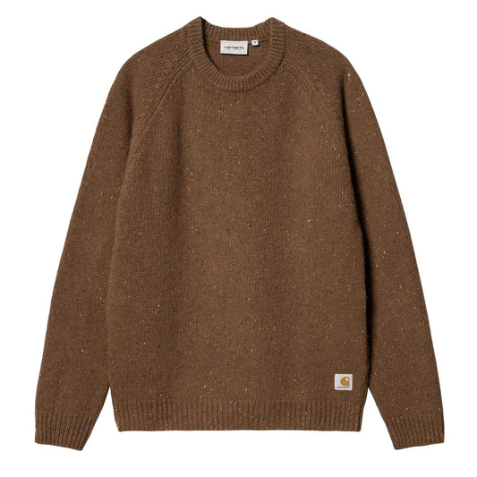 Carhartt WIP Anglistic Sweater Speckled Tamarind - The Sporting Lodge