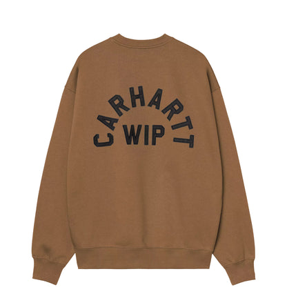 Carhartt WIP Arch Script Sweat Black / Hamilton Brown Stone Washed