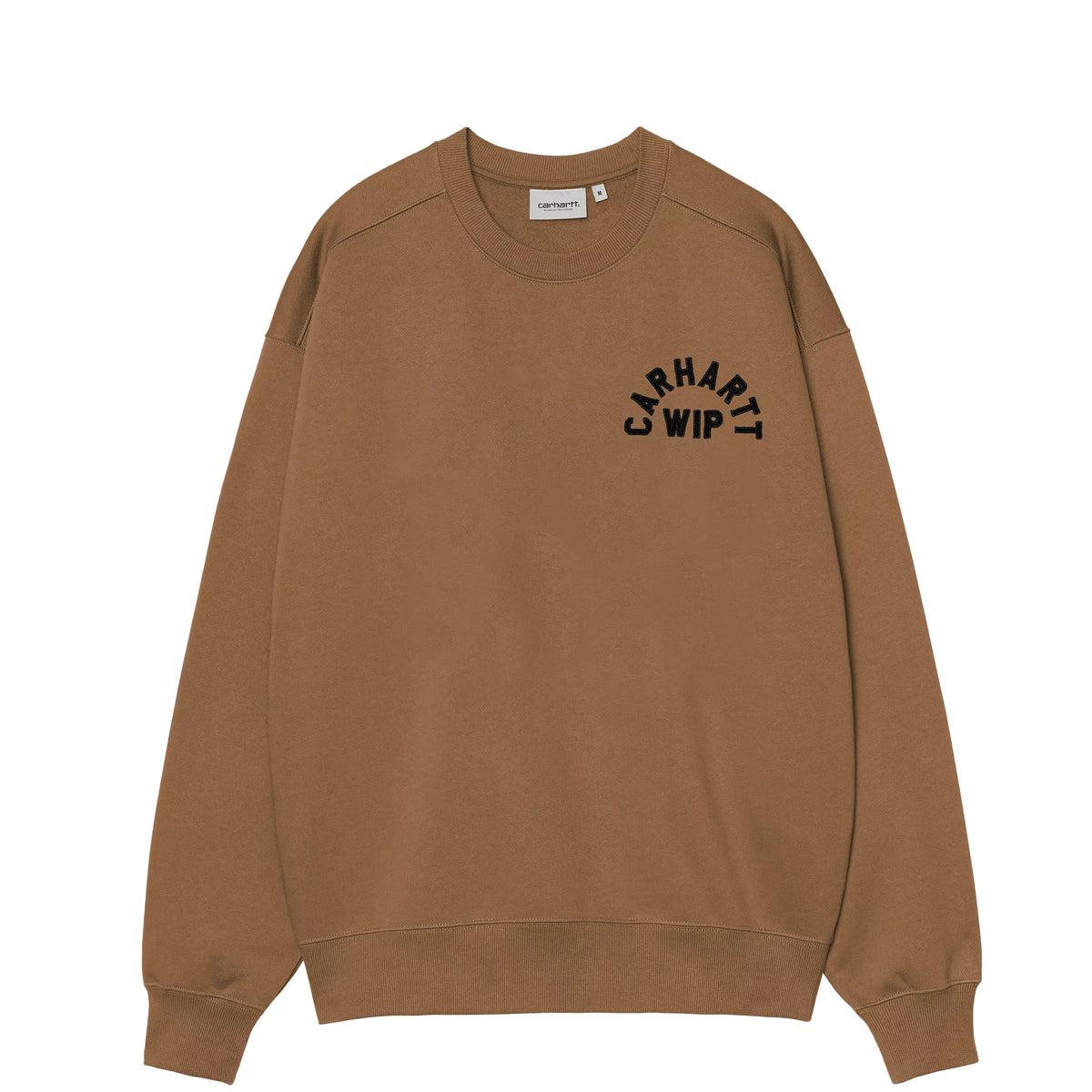 Carhartt WIP Arch Script Sweat Black / Hamilton Brown Stone Washed