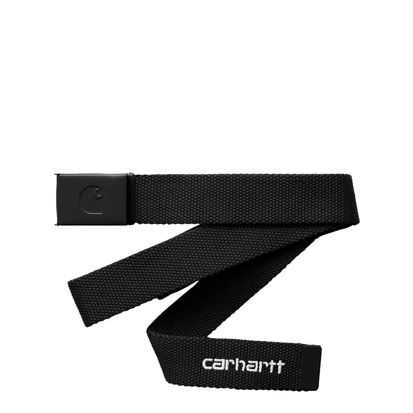 Carhartt WIP C-Logo Belt Tonal Black / White - The Sporting Lodge