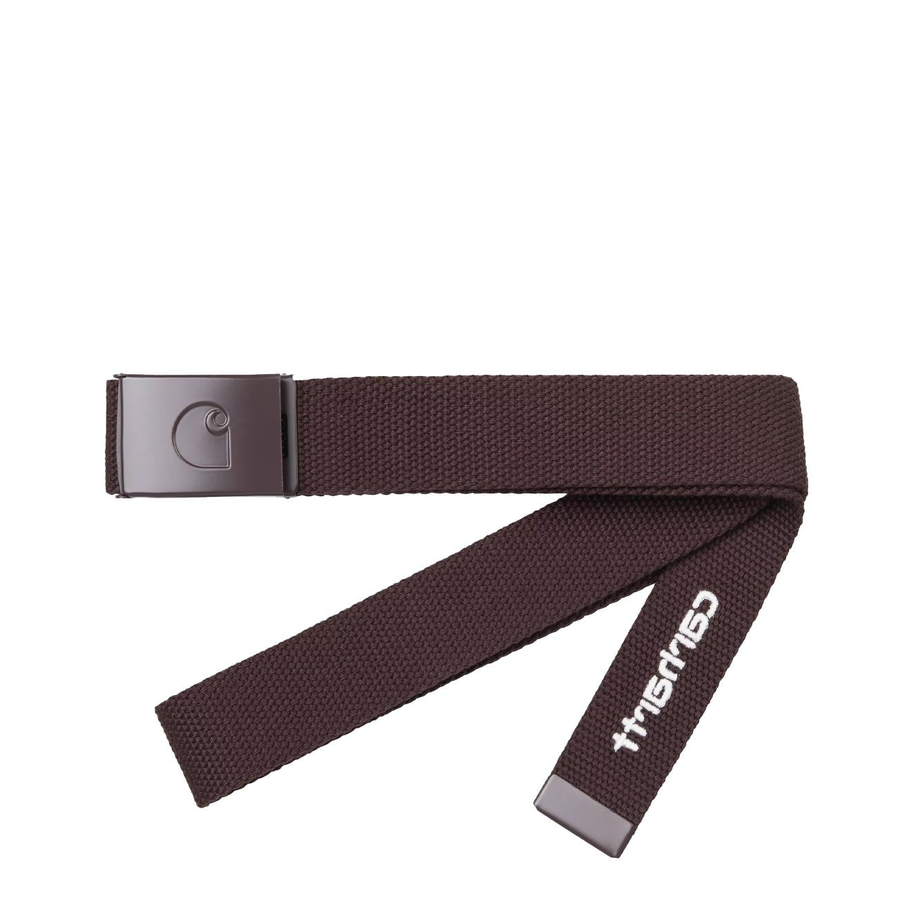Carhartt WIP C-Logo Belt Tonal Palisander / White - The Sporting Lodge