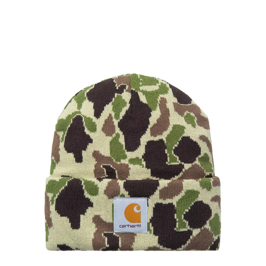 Carhartt WIP Camo Duck Beanie Camo Duck Jacquard Green